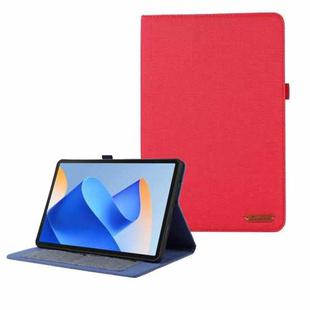 For Huawei MatePad 11 2023 Fabric Leather Tablet Case(Red)