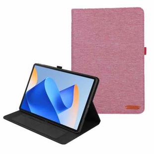 For Huawei MatePad Air 11.5 inch Fabric Leather Tablet Case(Rose Red)