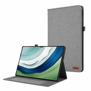 For Huawei MatePad Pro 12.2 2024 Fabric Leather Tablet Case(Grey)