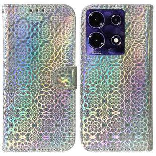 For Infinix Note 30 Colorful Magnetic Buckle Leather Phone Case(Silver)