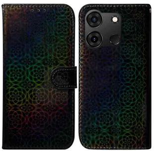 For Infinix Smart 7 India/7 Plus Colorful Magnetic Buckle Leather Phone Case(Black)