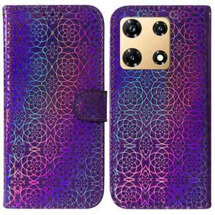 For Infinix Note 30 Pro Colorful Magnetic Buckle Leather Phone Case(Purple)