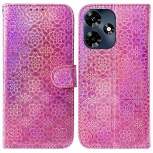 For Infinix Hot 30 Colorful Magnetic Buckle Leather Phone Case(Pink)