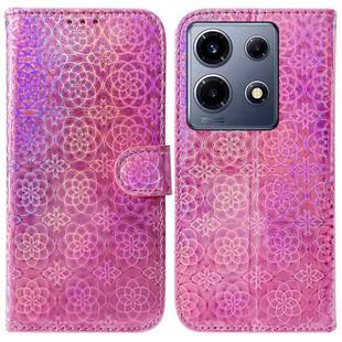 For Infinix Note 30 VIP Colorful Magnetic Buckle Leather Phone Case(Pink)