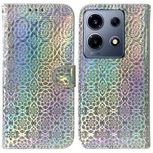For Infinix Note 30 VIP Colorful Magnetic Buckle Leather Phone Case(Silver)