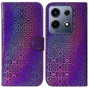 For Infinix Note 30 VIP Colorful Magnetic Buckle Leather Phone Case(Purple)