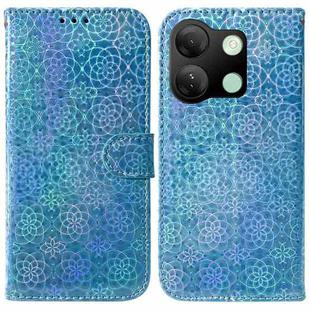 For Infinix Smart 7 HD Colorful Magnetic Buckle Leather Phone Case(Blue)
