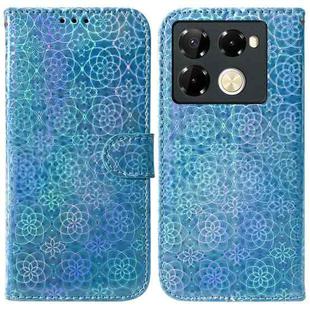 For Infinix Note 40 Pro 4G / 5G Colorful Magnetic Buckle Leather Phone Case(Blue)
