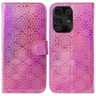For Infinix Note 50 Pro+ Colorful Magnetic Buckle Leather Phone Case(Pink)