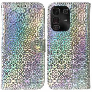 For Infinix Note 50 Pro+ Colorful Magnetic Buckle Leather Phone Case(Silver)