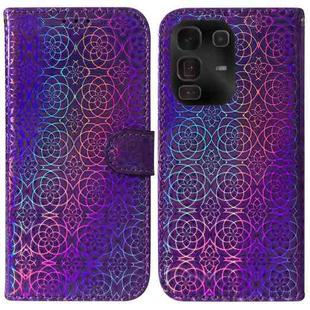 For Infinix Note 50 Pro+ Colorful Magnetic Buckle Leather Phone Case(Purple)