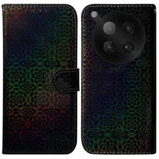 For Infinix Zero 40 4G / 5G Colorful Magnetic Buckle Leather Phone Case(Black)