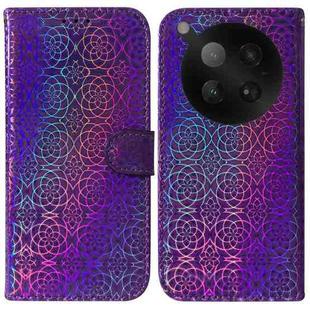 For Infinix Zero 40 4G / 5G Colorful Magnetic Buckle Leather Phone Case(Purple)