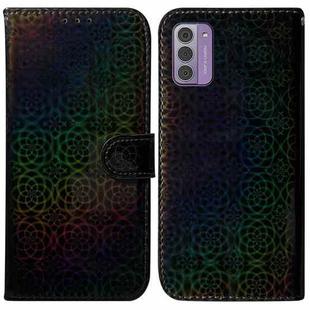 For Nokia G42 Colorful Magnetic Buckle Leather Phone Case(Black)