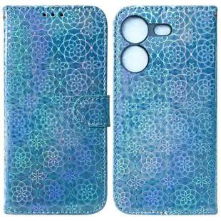 For Tecno Pova 5 Colorful Magnetic Buckle Leather Phone Case(Blue)