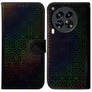 For Tecno Camon 30 Premier 5G Colorful Magnetic Buckle Leather Phone Case(Black)