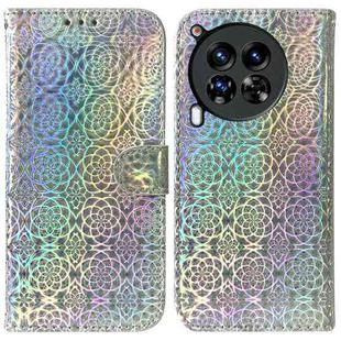 For Tecno Camon 30 Premier 5G Colorful Magnetic Buckle Leather Phone Case(Silver)