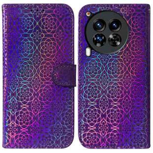 For Tecno Camon 30 Premier 5G Colorful Magnetic Buckle Leather Phone Case(Purple)