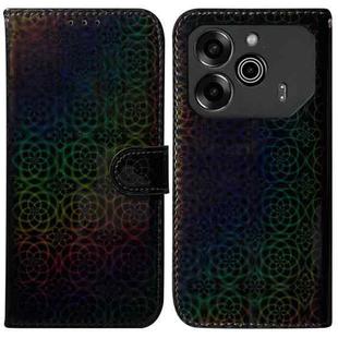 For Tecno Pova 6 5G / 6 Pro 5G Colorful Magnetic Buckle Leather Phone Case(Black)