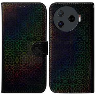 For Tecno Camon 30 Pro 5G / CL8 Colorful Magnetic Buckle Leather Phone Case(Black)