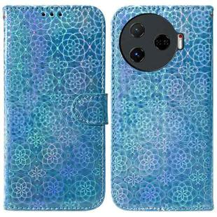 For Tecno Camon 30 Pro 5G / CL8 Colorful Magnetic Buckle Leather Phone Case(Blue)