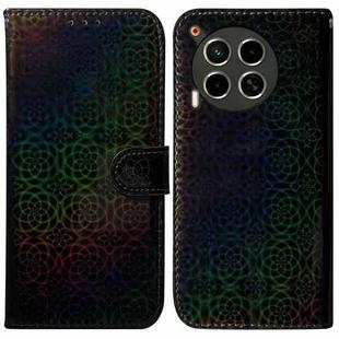 For Tecno Camon 30 4G / 5G / CL6 / CL7 Colorful Magnetic Buckle Leather Phone Case(Black)