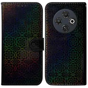 For Tecno Spark 30C Colorful Magnetic Buckle Leather Phone Case(Black)