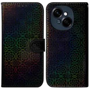 For Tecno Spark Go 1 / Pop 9 Pro Colorful Magnetic Buckle Leather Phone Case(Black)