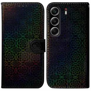 For Tecno Camon 40 Colorful Magnetic Buckle Leather Phone Case(Black)