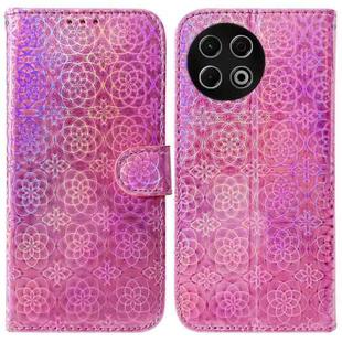 For Tecno Spark 30 Pro Colorful Magnetic Buckle Leather Phone Case(Pink)