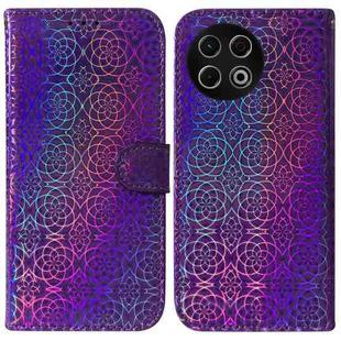 For Tecno Spark 30 Pro Colorful Magnetic Buckle Leather Phone Case(Purple)