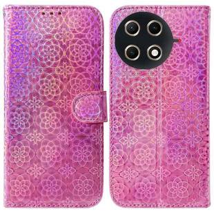 For Tecno Camon 30S / Camon 30S Pro Colorful Magnetic Buckle Leather Phone Case(Pink)
