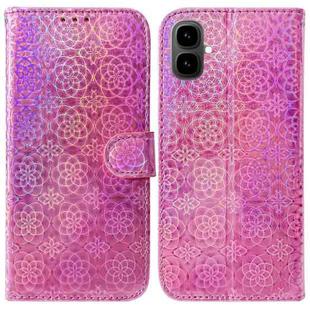 For Tecno Pop 10 / Spark Go 2 4G Colorful Magnetic Buckle Leather Phone Case(Pink)