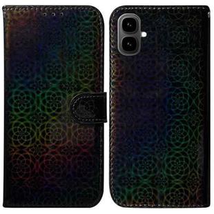 For Tecno Pop 10 / Spark Go 2 4G Colorful Magnetic Buckle Leather Phone Case(Black)