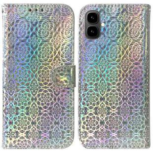 For Tecno Pop 10 / Spark Go 2 4G Colorful Magnetic Buckle Leather Phone Case(Silver)