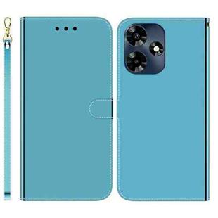 For Infinix Hot 30 Imitated Mirror Surface Leather Phone Case(Blue)