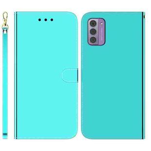 For Nokia G42 Imitated Mirror Surface Leather Phone Case(Mint Green)