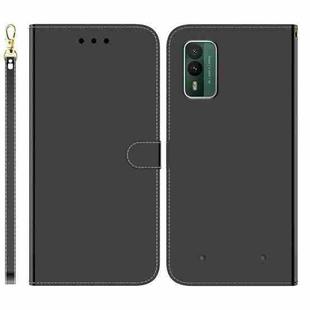 For Nokia XR21 Imitated Mirror Surface Leather Phone Case(Black)