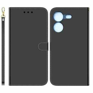 For Tecno Pova 5 Imitated Mirror Surface Leather Phone Case(Black)