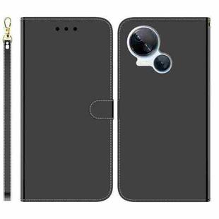 For Tecno Spark 10 5G Imitated Mirror Surface Leather Phone Case(Black)