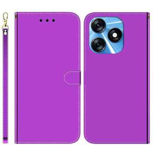 For Tecno Spark 10 / Spark 10C Imitated Mirror Surface Leather Phone Case(Purple)