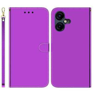 For Tecno Pova Neo 3 Imitated Mirror Surface Leather Phone Case(Purple)