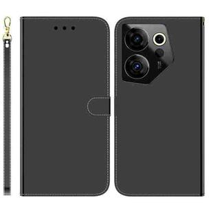For Tecno Camon 20 Premier 5G Imitated Mirror Surface Leather Phone Case(Black)