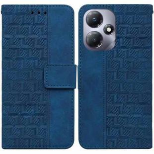 For Infinix Hot 30 Play Geometric Embossed Leather Phone Case(Blue)