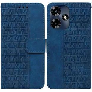 For Infinix Hot 30 Geometric Embossed Leather Phone Case(Blue)