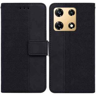 For Infinix Note 30 Pro Geometric Embossed Leather Phone Case(Black)