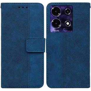 For Infinix Note 30i Geometric Embossed Leather Phone Case(Blue)