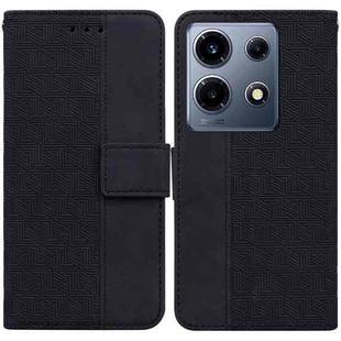 For Infinix Note 30 VIP Geometric Embossed Leather Phone Case(Black)