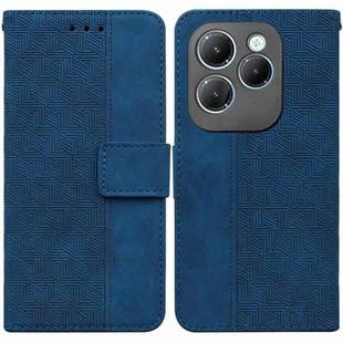 For Infinix Hot 40 / 40 Pro Geometric Embossed Leather Phone Case(Blue)