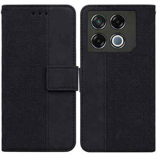 For Infinix GT 20 Pro Geometric Embossed Leather Phone Case(Black)